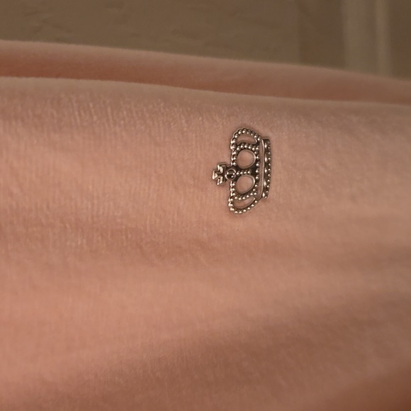 JUICY COUTURE WOMENS JUNIOR PINK VELVETEEN JUMP SUIT SIZE SMALL - Picture 4 of 14